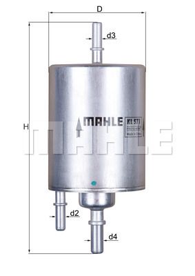 KNECHT Топливный фильтр KL 571