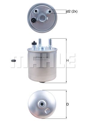 KNECHT Kütusefilter KL 639D