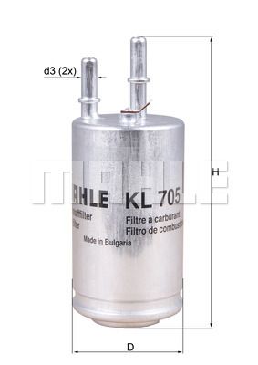 KNECHT Топливный фильтр KL 705
