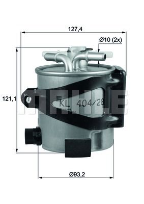 KNECHT Kütusefilter KLH 44/25