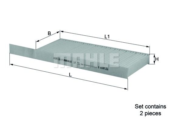 KNECHT Filter,salongiõhk LA 751/S