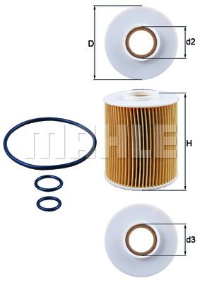 KNECHT Масляный фильтр OX 163/4D