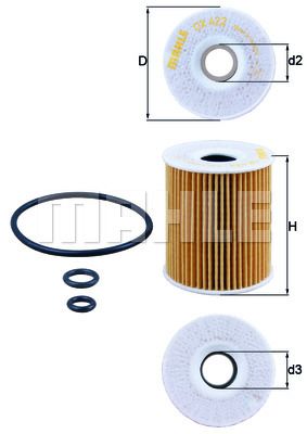 KNECHT Õlifilter OX 422D