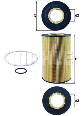 KNECHT Õlifilter OX 435D