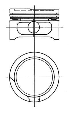 KOLBENSCHMIDT Поршень 90555623