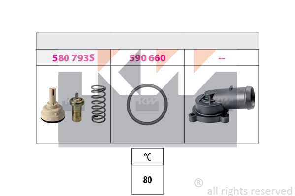 KW Термостат, охлаждающая жидкость 580 793K