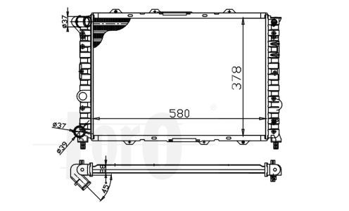 LORO Radiaator,mootorijahutus 002-017-0002