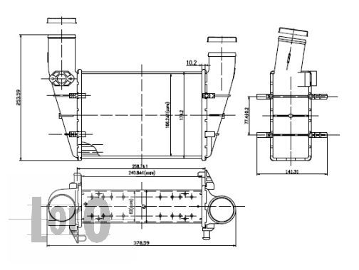 LORO Kompressoriõhu radiaator 003-018-0001