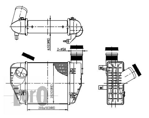 LORO Kompressoriõhu radiaator 003-018-0002