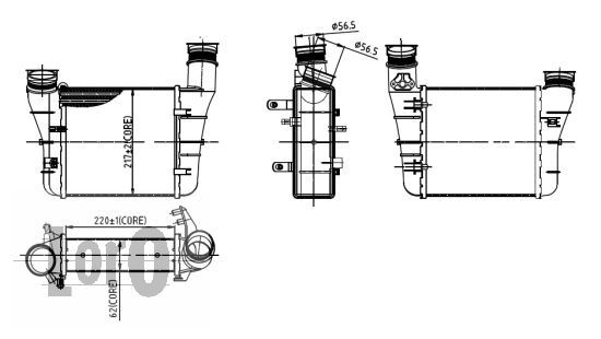 LORO Kompressoriõhu radiaator 003-018-0008
