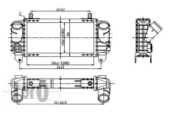 LORO Kompressoriõhu radiaator 003-018-0009