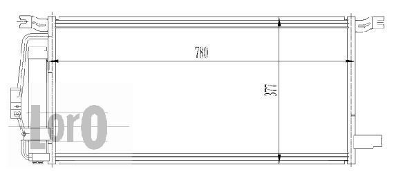 LORO Конденсатор, кондиционер 007-016-0008