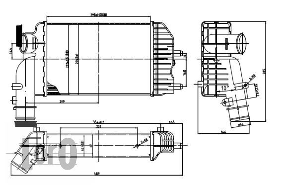 LORO Kompressoriõhu radiaator 009-018-0001