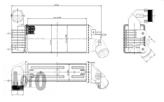LORO Kompressoriõhu radiaator 009-018-0003
