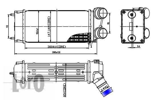 LORO Kompressoriõhu radiaator 009-018-0006