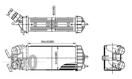 LORO Kompressoriõhu radiaator 009-018-0007