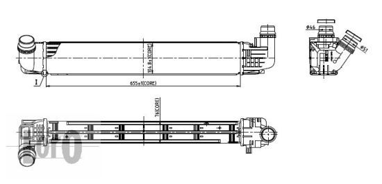 LORO Kompressoriõhu radiaator 010-018-0003