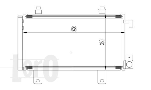 LORO Конденсатор, кондиционер 016-016-0022