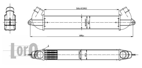 LORO Kompressoriõhu radiaator 016-018-0001