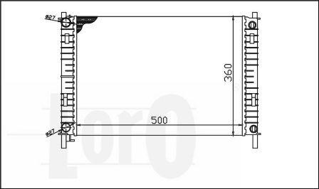 LORO Radiaator,mootorijahutus 017-017-0017