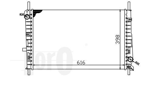 LORO Radiaator,mootorijahutus 017-017-0040