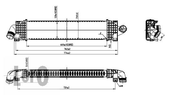 LORO Kompressoriõhu radiaator 017-018-0001