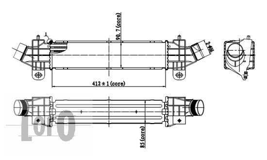 LORO Kompressoriõhu radiaator 017-018-0002