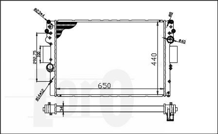 LORO Radiaator,mootorijahutus 022-017-0002