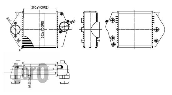 LORO Kompressoriõhu radiaator 030-018-0001