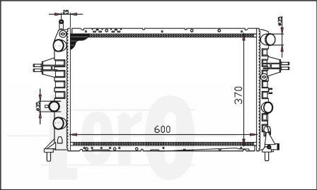 LORO Radiaator,mootorijahutus 037-017-0021