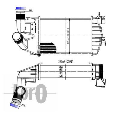 LORO Kompressoriõhu radiaator 037-018-0003