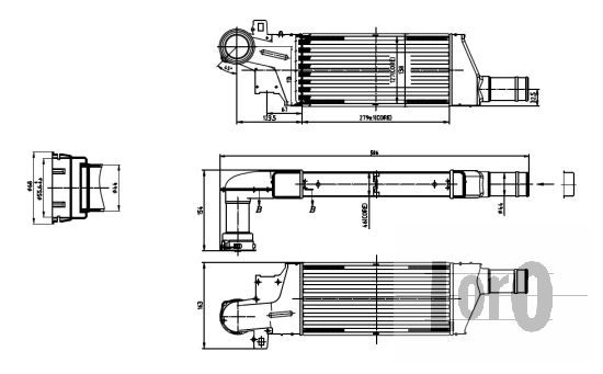 LORO Kompressoriõhu radiaator 037-018-0009