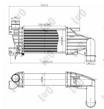 LORO Kompressoriõhu radiaator 037-018-0012