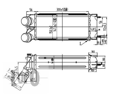 LORO Kompressoriõhu radiaator 038-018-0001