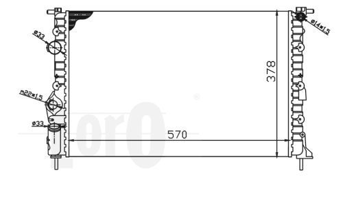 LORO Radiaator,mootorijahutus 042-017-0015