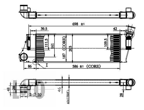LORO Kompressoriõhu radiaator 042-018-0002