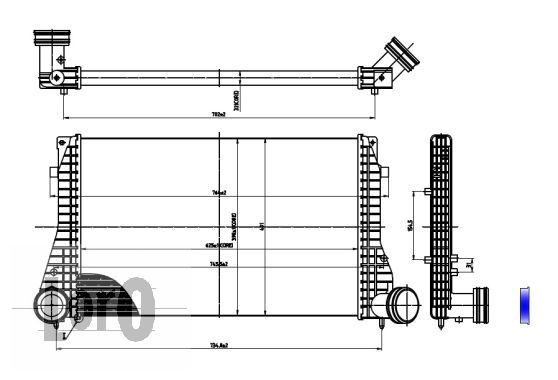 LORO Kompressoriõhu radiaator 046-018-0001