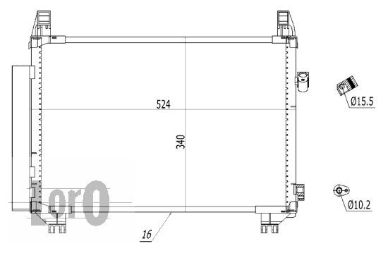 LORO Kondensaator,kliimaseade 051-016-0033