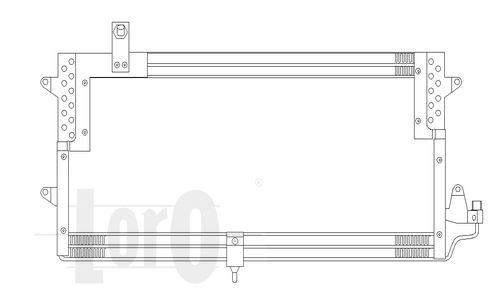 LORO Конденсатор, кондиционер 053-016-0002