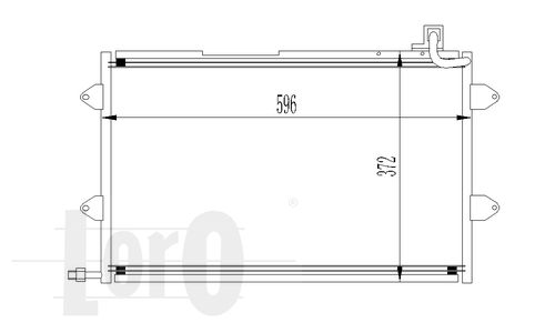 LORO Конденсатор, кондиционер 053-016-0020