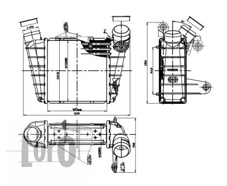 LORO Kompressoriõhu radiaator 053-018-0002