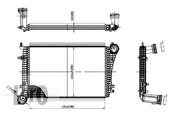 LORO Kompressoriõhu radiaator 053-018-0009