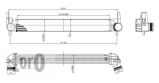LORO Kompressoriõhu radiaator 053-018-0011