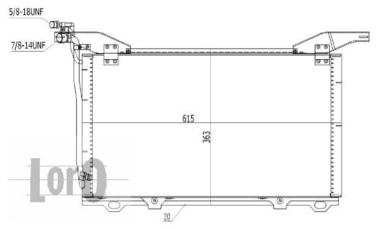 LORO Kondensaator,kliimaseade 054-016-0012