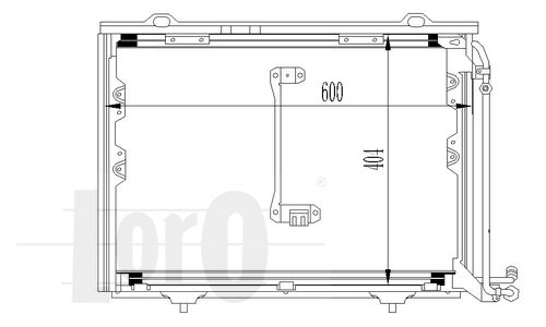 LORO Конденсатор, кондиционер 054-016-0023
