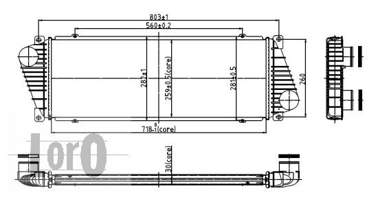 LORO Kompressoriõhu radiaator 054-018-0001