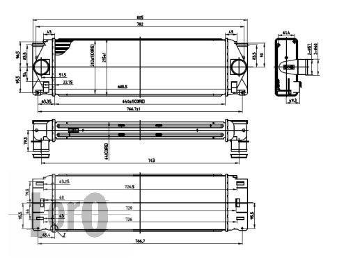 LORO Kompressoriõhu radiaator 054-018-0009