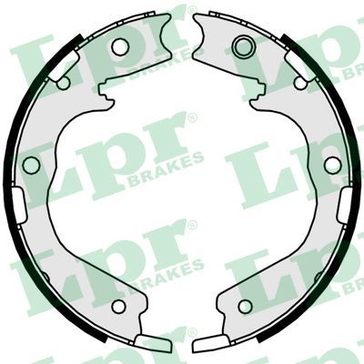 LPR Комплект тормозных колодок, стояночная тормозная с 01078