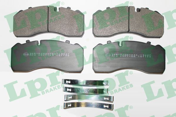 LPR Комплект тормозных колодок, дисковый тормоз 05P1168