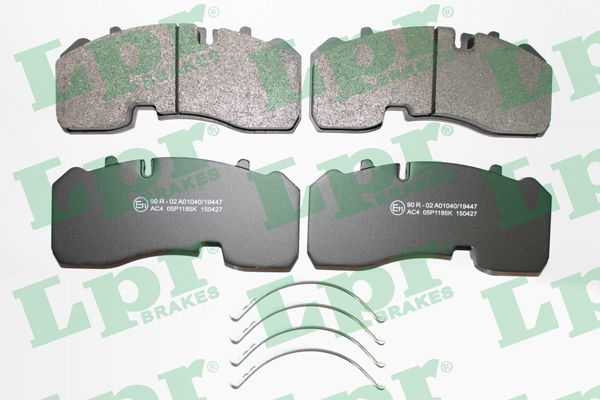 LPR Комплект тормозных колодок, дисковый тормоз 05P1185